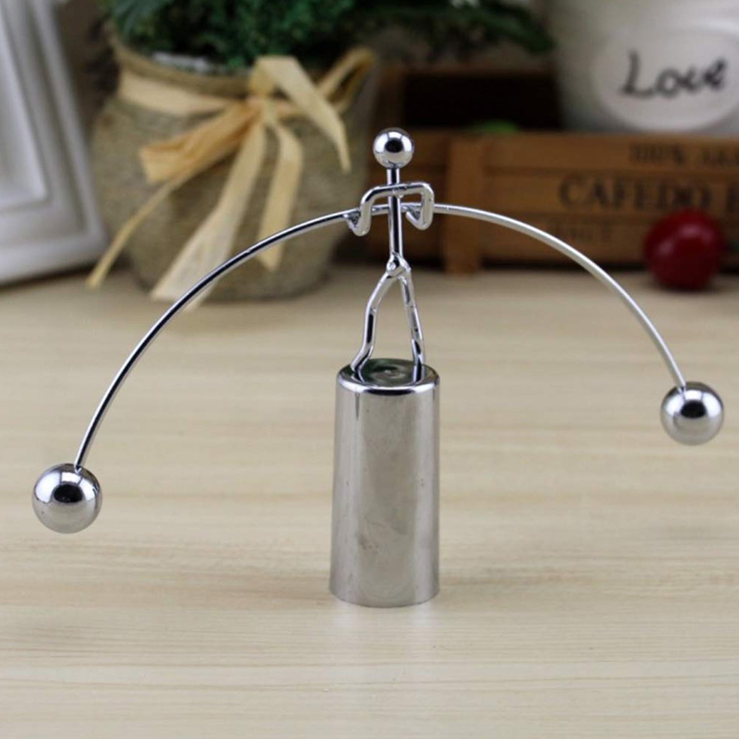 7875 Mini Steel Balance Toy, Decoration Pendulum Newton Cradle Balance Ball Tumbler Desk Toy Metal Man Home Home Decoration Crafts DeoDap 7875 Mini Steel Balance Toy, Decoration Pendulum Newton Cradle Balance Ball Tumbler Desk Toy Metal Man Home Home Decoration Crafts DeoDap